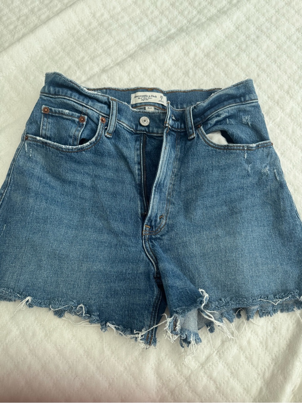 Abercrombie & Fitch Curve love denim shorts
